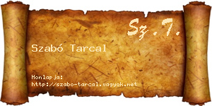 Szabó Tarcal névjegykártya